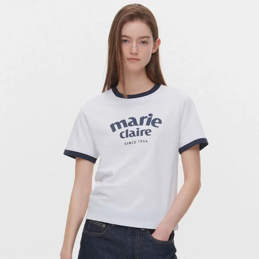 [BUNJANG] Marie Claire T-Shirt / 마리끌레르 반팔티