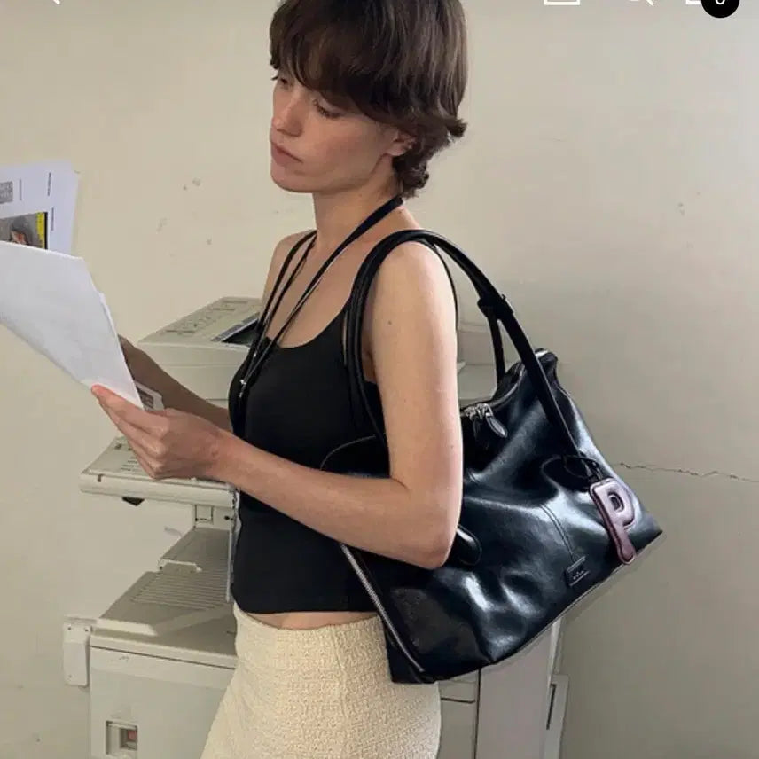 [BUNJANG] Denu Marmeldi Black Tote Bag / 데누 Marmeldi Bag 블랙