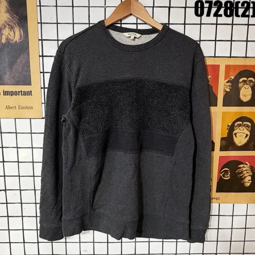 [BUNJANG] Beanpole Beam Bass Colorblock Sweatshirt Size 100 / 빈폴 빔바스 배색 맨투맨 100 0728