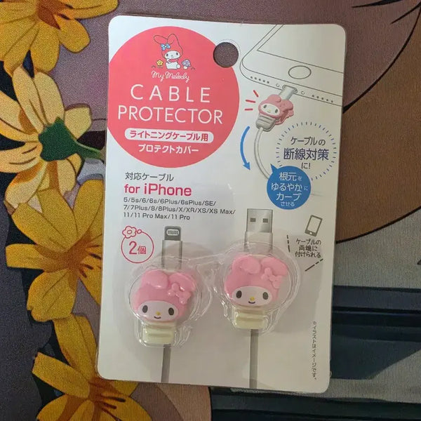 [BUNJANG] Hello Kitty My Melody Anti-Break Cable Protector Cap for iPhone / (정품)아이폰 단선방지 케이블 보호캡 헬로키티 마이멜로디