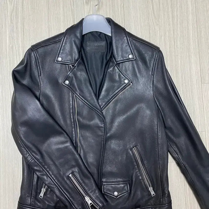 [BUNJANG] AllSaints Milo Leather Biker Jacket / 올세인츠 밀로 가죽 라이더 자켓