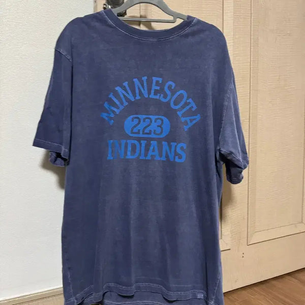 [BUNJANG] Minnesota Indians Navy Short Sleeve T-Shirt / 미네소타 인디언스 반팔 티셔츠 남색