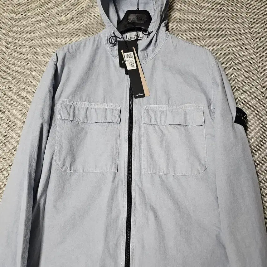 [BUNJANG] Stone Island Old Treatment Overshirt XL Sky Blue / 스톤아일랜드  올드 트리트먼트 오버셔츠 (새 상품)