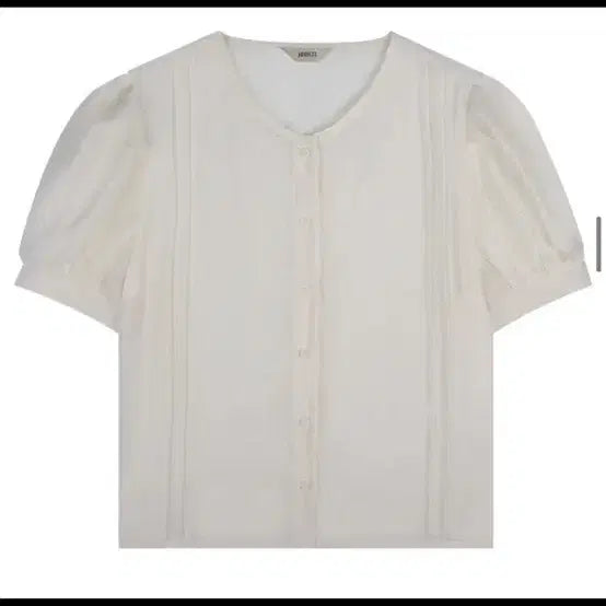 [BUNJANG] Minute See-through Blouse Ivory / 주르티_미닛 시스루 블라우스 아이보리 J1764