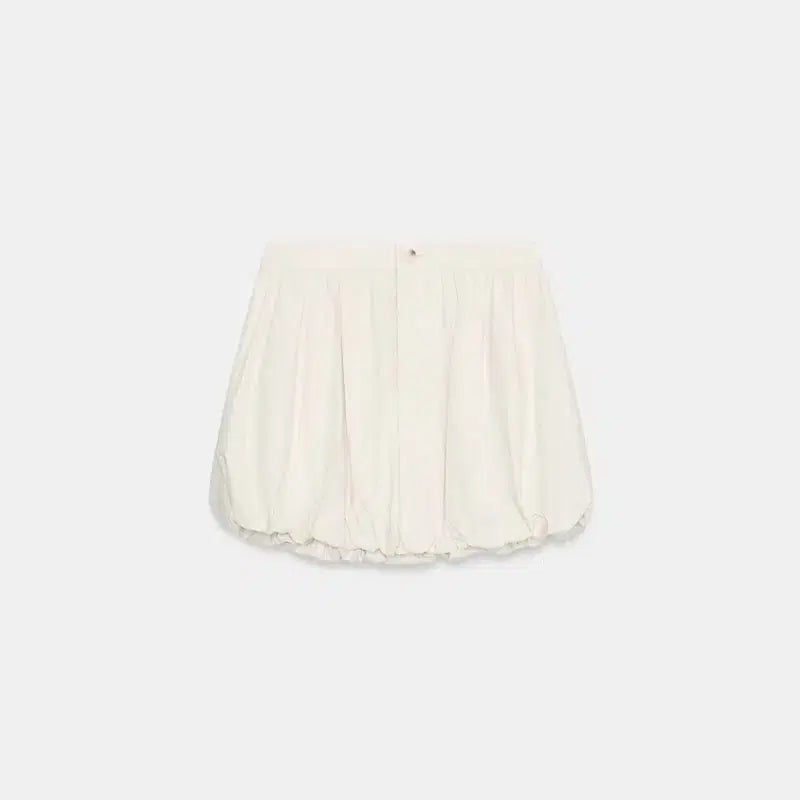 [BUNJANG] Zara Balloon Mini Skirt Cream / 자라 벌룬 미니스커트 크림