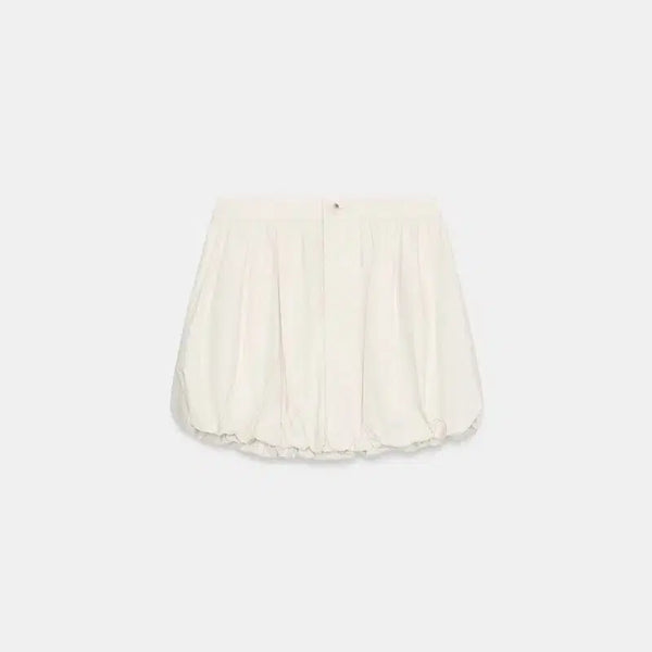 [BUNJANG] Zara Balloon Mini Skirt Cream / 자라 벌룬 미니스커트 크림