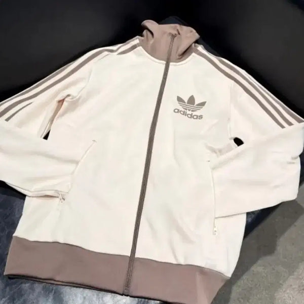 [BUNJANG] Adidas Track Top Jersey Cream Brown / 아디다스 트랙탑 져지 크림브라운