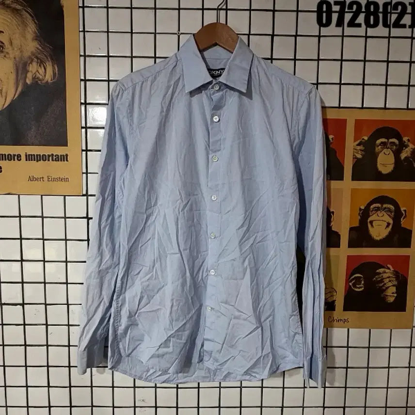 [BUNJANG] DKNY Light Blue Button-Down Shirt (Size S) / DKNY 셔츠 연한 하늘색 S 0728