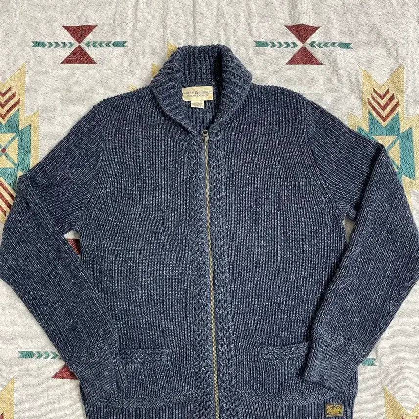 [BUNJANG] Polo Ralph Lauren Denim & Supply Cotton Knit Zip-Up Cardigan Navy L / 폴로 데님앤서플라이 니트 집업 가디건