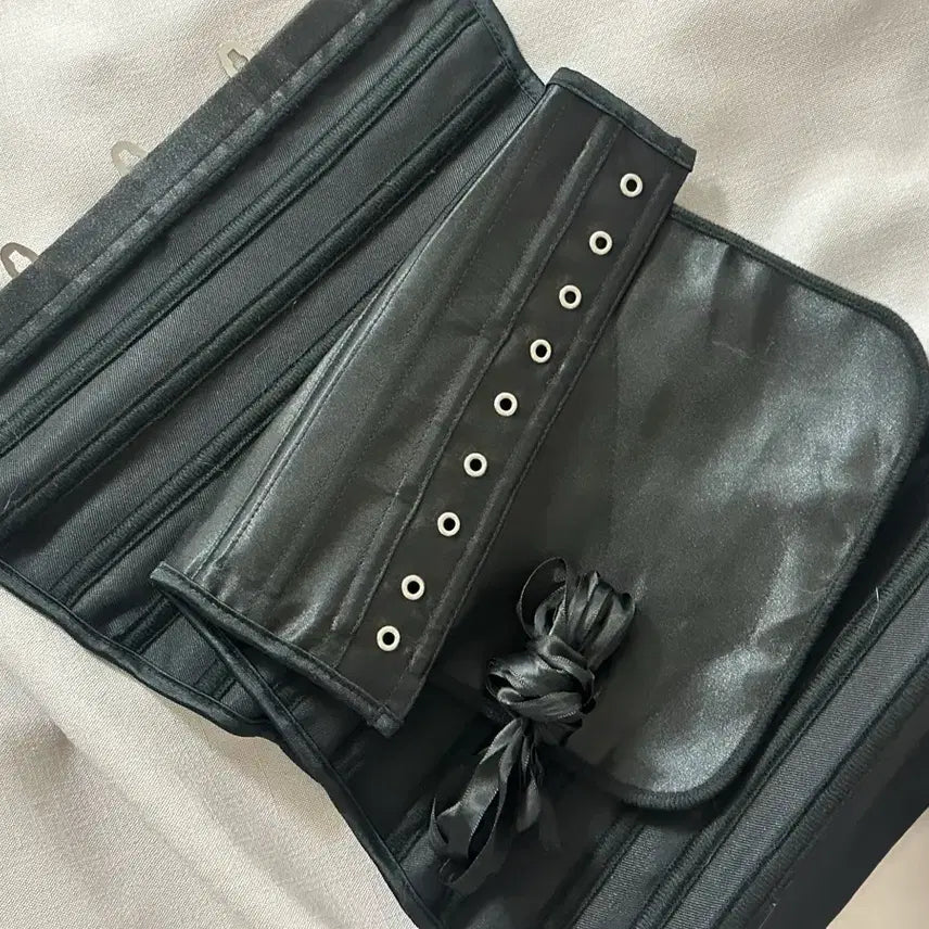 [BUNJANG] Adjustable Black Rib Cage Corset / 흉곽 코르셋
