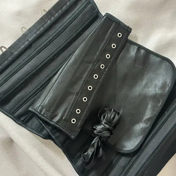 [BUNJANG] Adjustable Black Rib Cage Corset / 흉곽 코르셋
