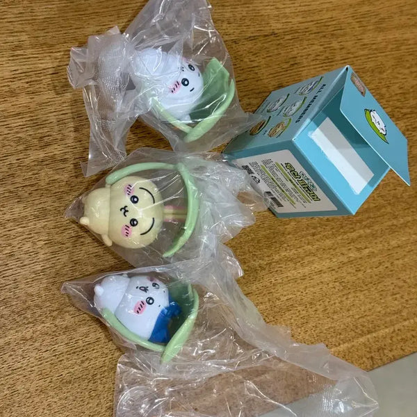 [BUNJANG] Chikawa Hamster Cat Figure Set (Chikawa, Hachiware, Usagi) - Bundle Set / 롯데시네마 우산피규어 먼작귀 치이카와 햄토냥(치이카와, 하치와레, 우사기) 3종 일괄양도