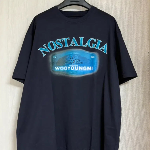 [BUNJANG] Wooyoungmi Nostalgia T-Shirt Navy / (50) 샤이니 키 착용 우영미 노스텔지아 반팔 티셔츠 네이비
