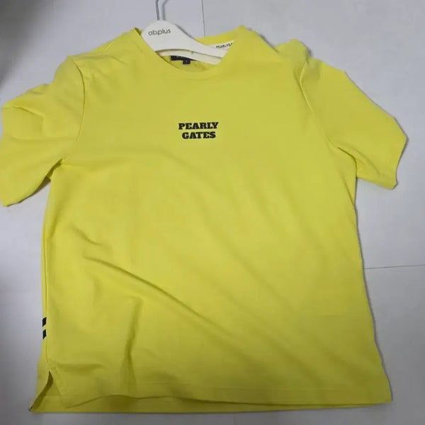 [BUNJANG] Pearly Gates Yellow Short-Sleeve Golf T-Shirt / PEARLY GATES 옐로우 골프 반팔티