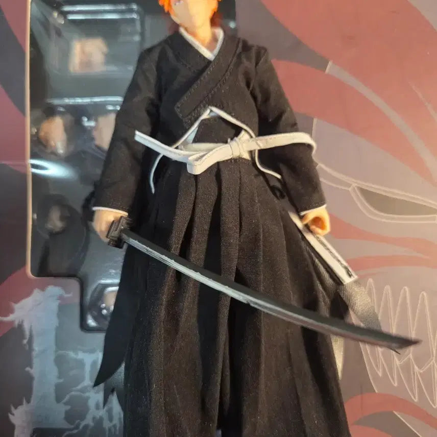 [BUNJANG] GT Dasin 1/12 Scale Kurosaki Ichigo Bankai Version Custom Cloth Cape Set for SHF / 급처)Gt dasin 1/12 쿠로사키 이치고 만해 버젼, shf용 커스텀 천옷 일괄