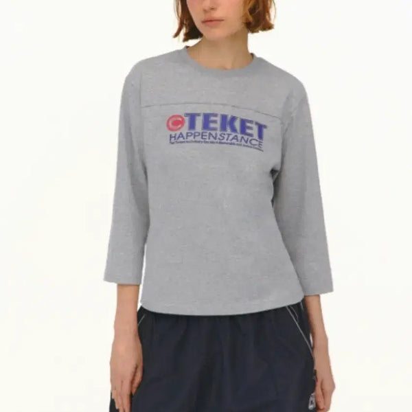 [BUNJANG] Horseshoe 7-Sleeve T-Shirt / 테켓 7부티