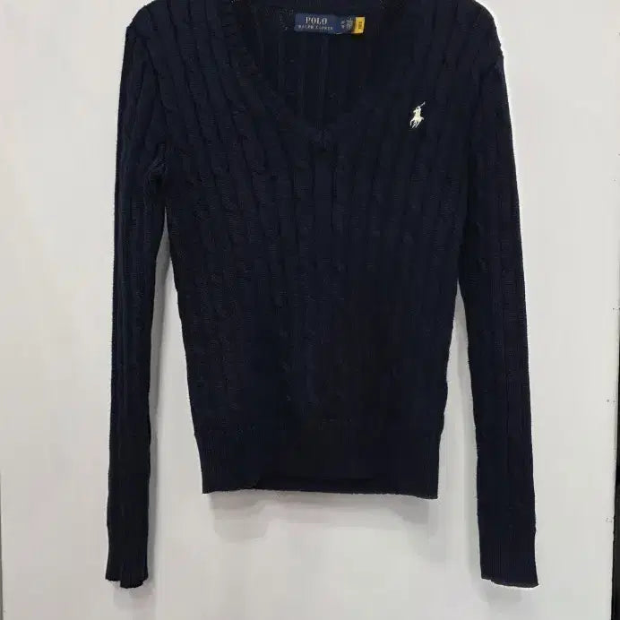 [BUNJANG] Polo Ralph Lauren Women's Navy Knit Sweater XS / 폴로 랄프로렌 여성 니트