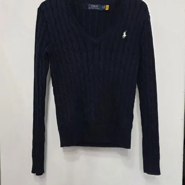 [BUNJANG] Polo Ralph Lauren Women's Navy Knit Sweater XS / 폴로 랄프로렌 여성 니트