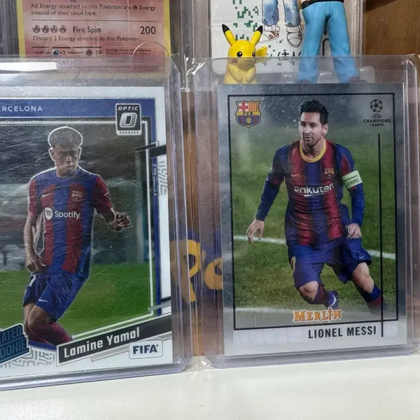 [BUNJANG] Lamine Yamal Rookie & Lionel Messi Soccer Cards / 탑스크롬 라민 야말(루키),  리오넬 메시 축구 카드