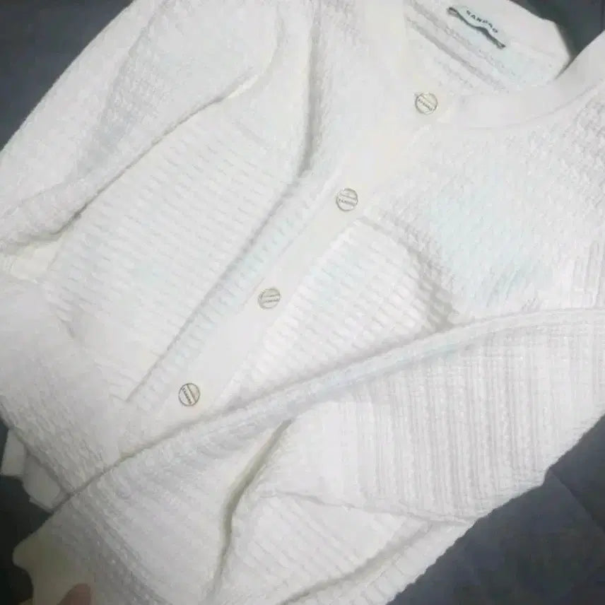 [BUNJANG] Sandro Cardigan White / 산드로 가디건 화이트