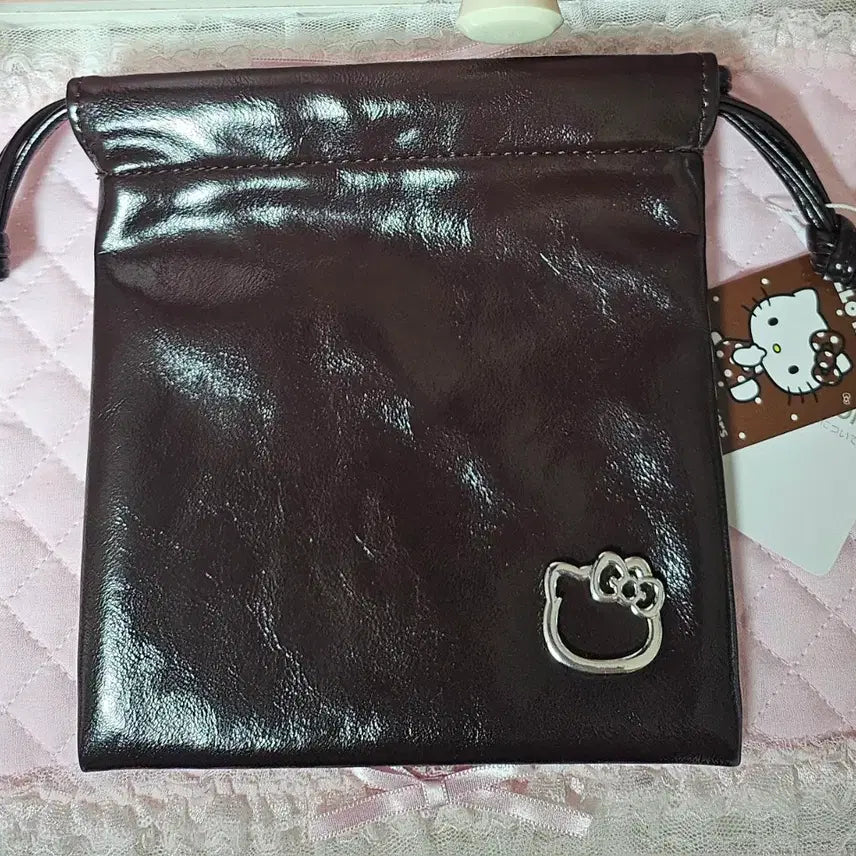 [BUNJANG] Sanrio Loriz Farm Kitty Pouch Zipper Brown / (일본정품/한정판) 산리오 로리즈팜 키티 조이개 파우치 브라운