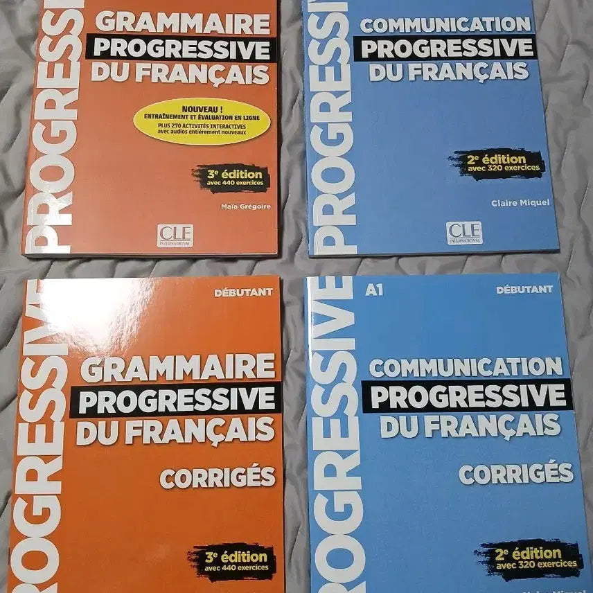 [BUNJANG] CLE French Grammar/Conversation Textbook Set (A1 Beginner) / CLE 프랑스어 문법/회화 교재 세트 (A1 초급)