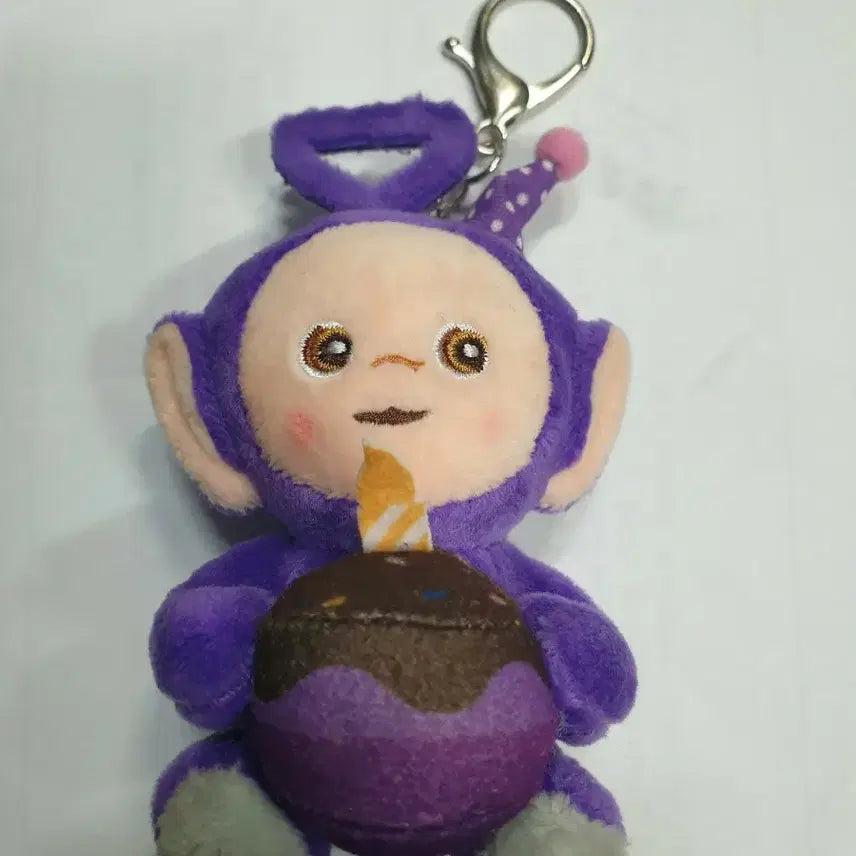 [BUNJANG] Teletubbies Tinky Winky Plush Keychain / 텔레토비 보라돌이 인형 키링(8/17까지만판매)