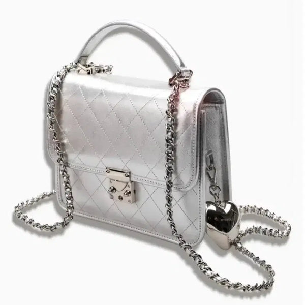 [BUNJANG] MAIKKO Sophia Silver Medium Backpack / 마이아이코 소피아 실버 미듐 (새상품, 풀박)
