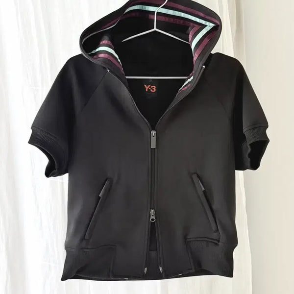 [BUNJANG] Y-3 Two-Way Half Sleeve Hooded Zip-Up Jacket / Y-3 투웨이 하프 슬리브 후드 집업
