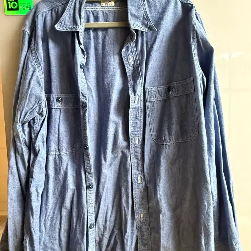 [BUNJANG] OrSlow Chambray Shirt Size 5 / 오어슬로우 샴브레이 셔츠 5사이즈
