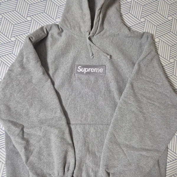 [BUNJANG] Supreme Box Logo Hooded Sweatshirt Heather Grey XL / 슈프림 박스로고 후드 스웨트셔츠 헤더 그레이 XL