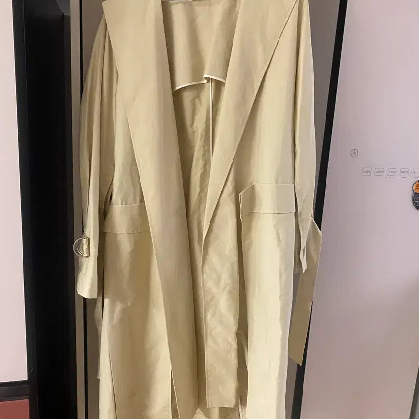 [BUNJANG] System Homme Beige Trench Coat / 한섬 시스템 크림컬러 트렌치자켓 s 55