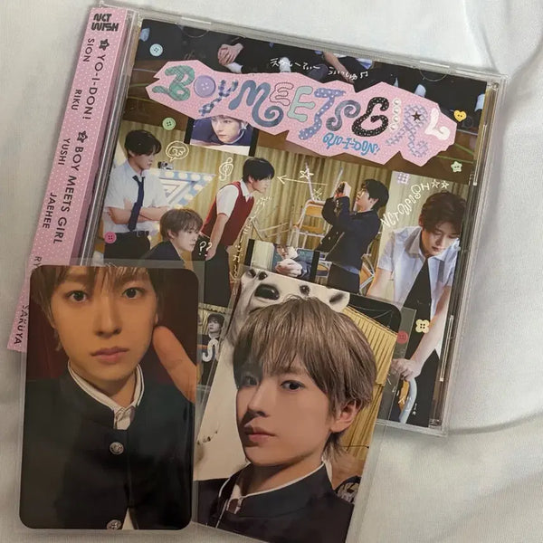 [BUNJANG] NCT WISH Boyumeeetgirl Yucshi Gakuran Bundle Set / 엔시티위시 보밋걸 보이미츠걸 유우시 가쿠란 단체반 무모샵 세트 양도