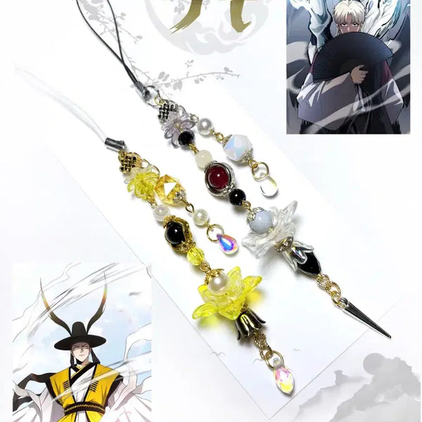 [BUNJANG] Midae-gam & Odae-gam Concept Beaded Keychain / 작두 미대감&오대감 컨셉 비즈키링 판매(개당)
