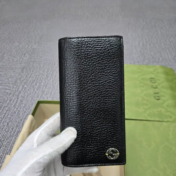 [BUNJANG] Gucci Interlocking G Grain Leather Long Wallet / [특가][정품] 구찌 인터로킹 장지갑