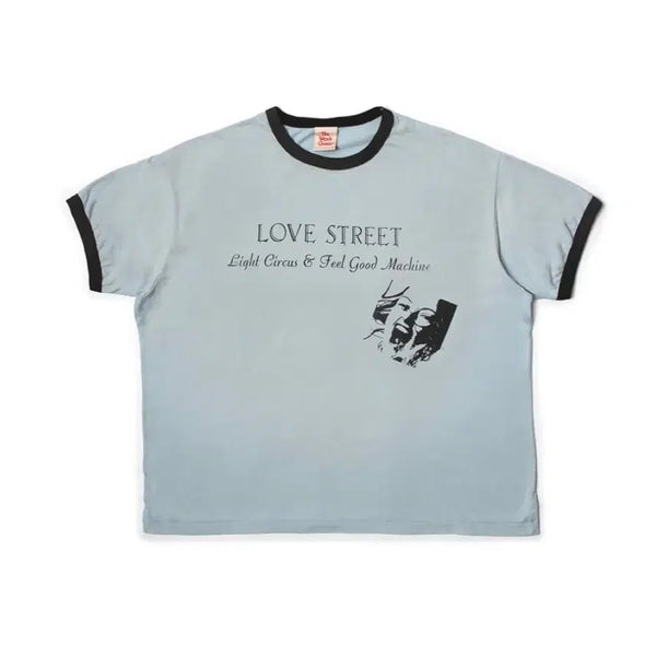 [BUNJANG] RARECOZ Ringer T-Shirt Sky Blue / [3] 뤡코즈 링거티 스카이블루