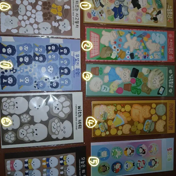 [BUNJANG] Assorted Dakku Stickers (New) / 여러가지 다꾸스티커 새것