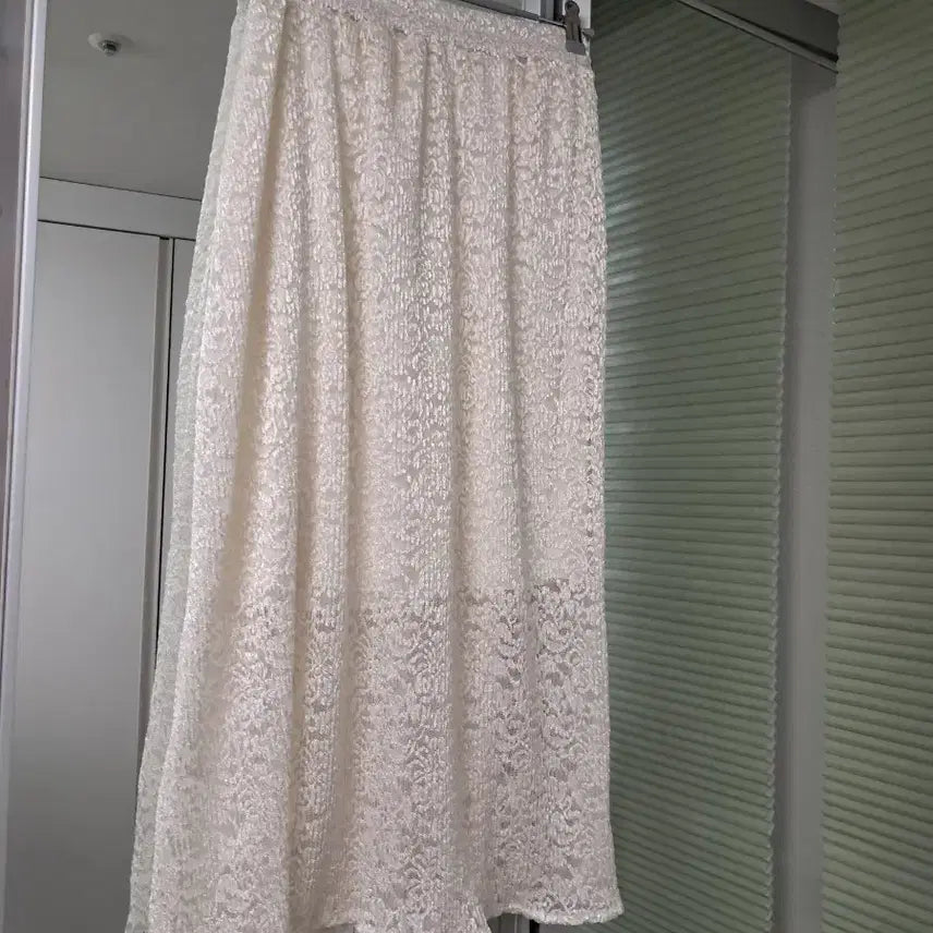 [BUNJANG] Egoist Duel G-Cut Ivory Long Skirt / 새옷 하늘하늘 롱스커트 에고이스트듀엘지컷보브