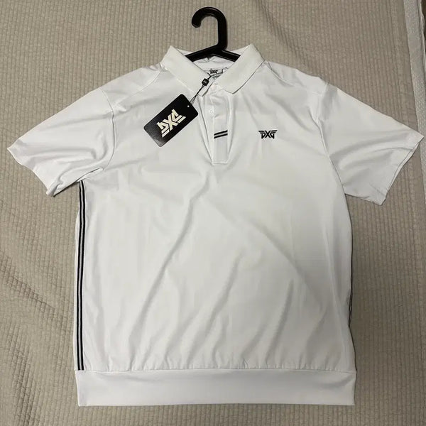 [BUNJANG] PXG Golf Short Sleeve Polo Shirt White 2XL / 새상품) PXG 골프 카라 반팔티 2XL 화이트