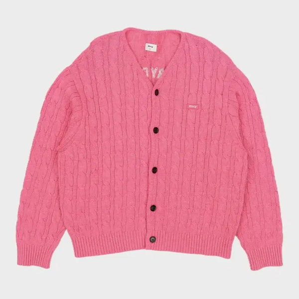 [BUNJANG] MMLG CPC Cable Cardigan Pink / 착샷) 엠엠엘지 Mmlg CPC 케이블 가디건 핑크 스몰s (유니섹스)