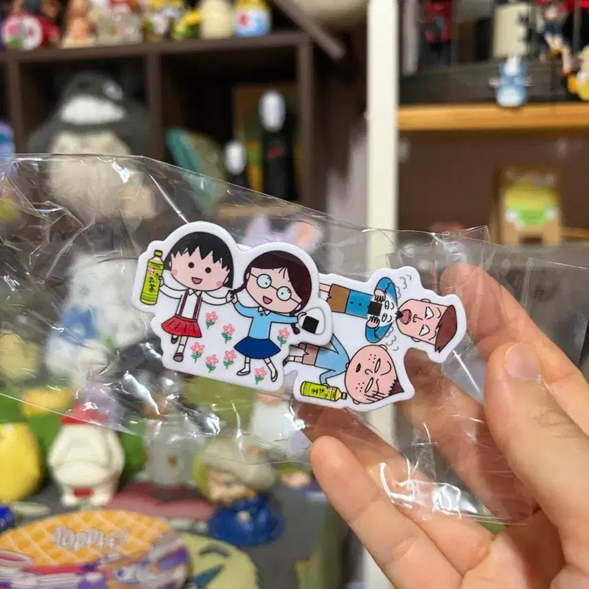 [BUNJANG] Chibi Maruko-chan & Friends Clip Magnet Set / 치비마루코와 친구들 집게 자석