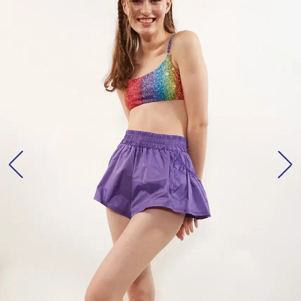 [BUNJANG] Delightful Crispy Shorts Purple S / 딜라잇풀 크리스피쇼츠 퍼플 s