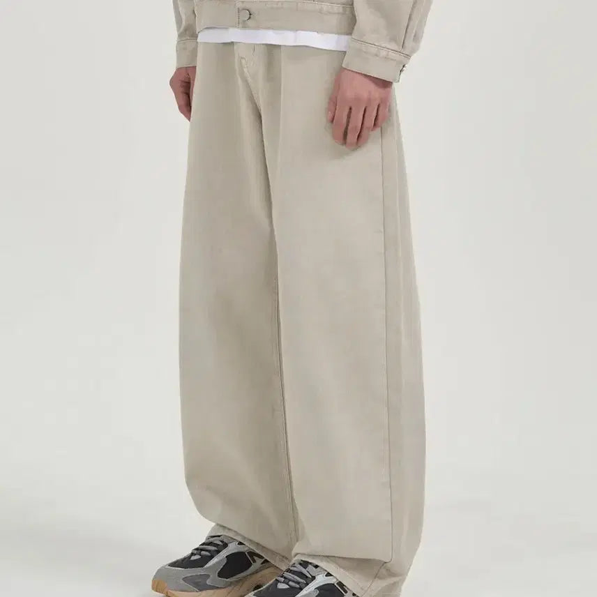 [BUNJANG] TOPIK Work Garment Cotton Pants Sand Grey / [새상품] 토피 워크 가먼트 코튼팬츠