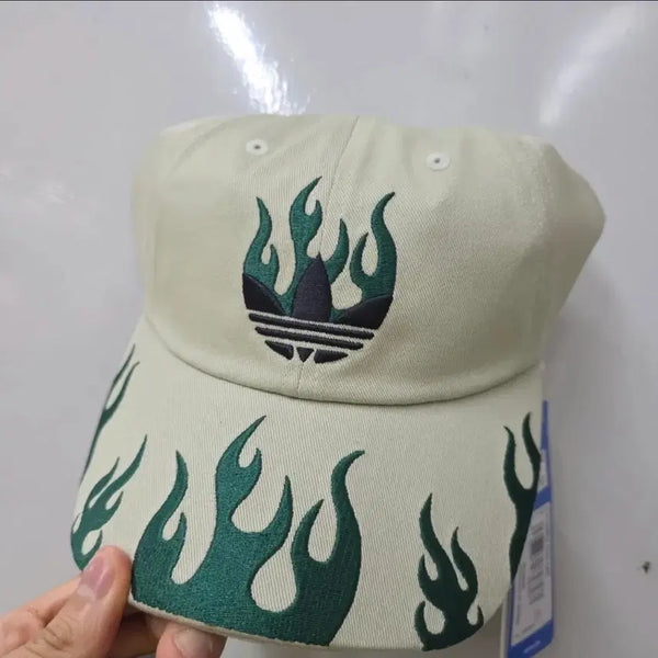 [BUNJANG] Adidas Flame Dad Cap Halo Green OSFW / (새상품) 아디다스 플레임 대드 캡 헤일로 그린 osfw