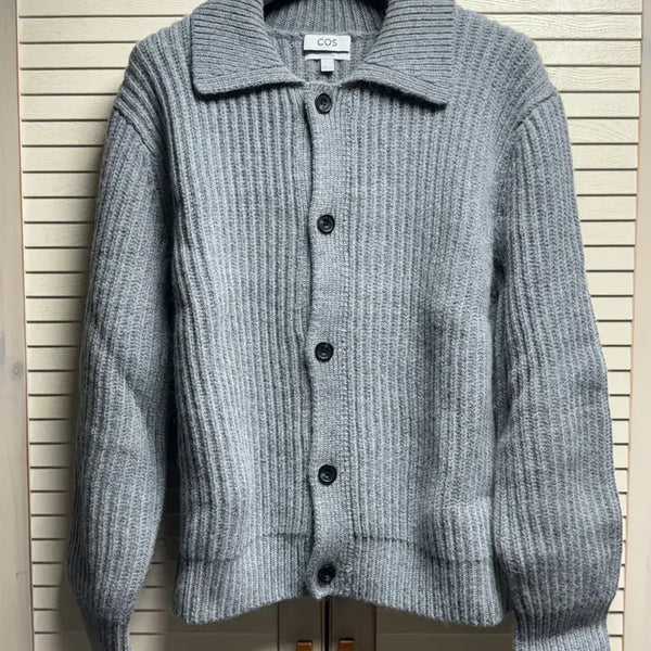 [BUNJANG] COS Ribbed Alpaca Blend Cardigan / (L) 코스 리브드 알파카 블렌드 가디건