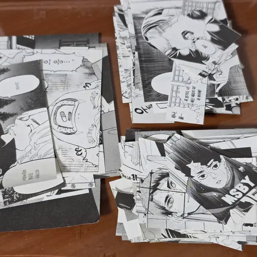 [BUNJANG] Gintama Manga Cut Scrapbooking Kit / 무료나눔)은혼 만화 컷 다꾸 만화책 컷띵