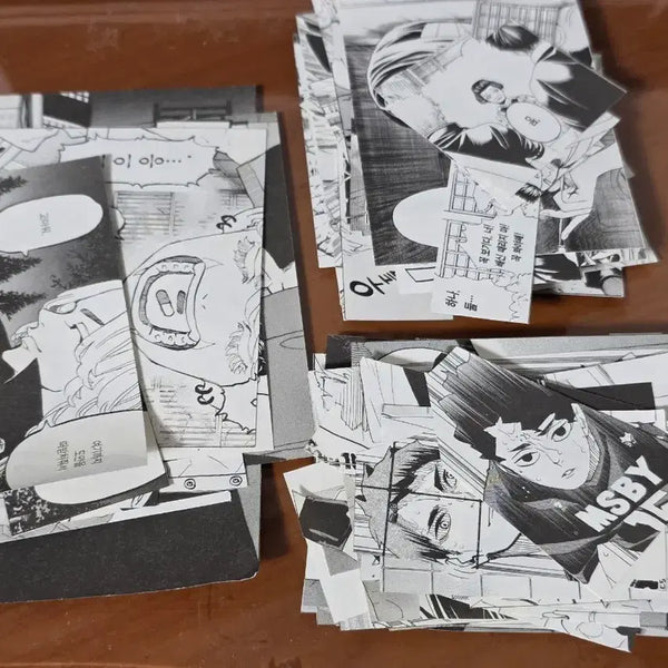 [BUNJANG] Gintama Manga Cut Scrapbooking Kit / 무료나눔)은혼 만화 컷 다꾸 만화책 컷띵