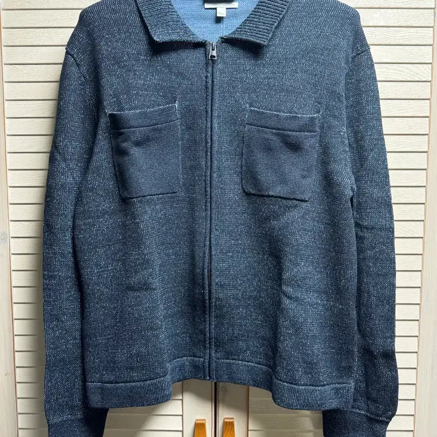 [BUNJANG] COS Two-Tone Knit Bomber Jacket / (L) 코스 투톤 니트 보머 자켓