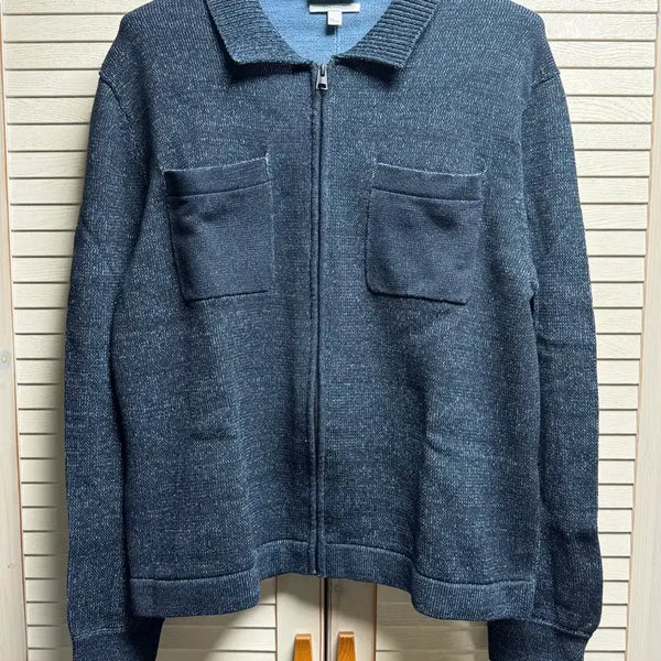 [BUNJANG] COS Two-Tone Knit Bomber Jacket / (L) 코스 투톤 니트 보머 자켓