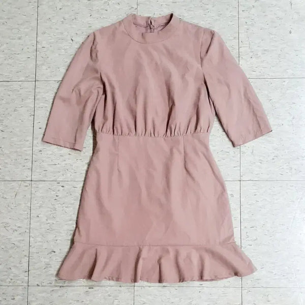 [BUNJANG] Roud Pink Frill Mini Dress / [새상품]Roud 핑크 프릴 원피스